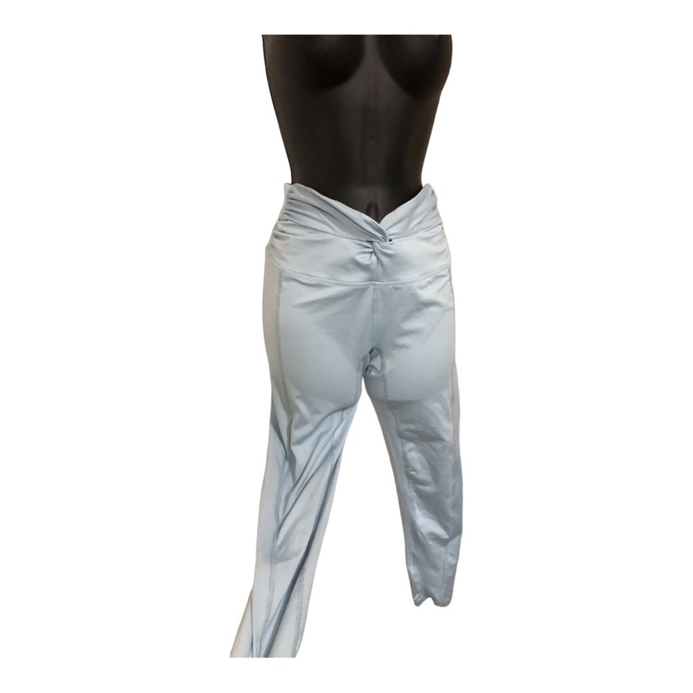 Free People FP Movement blue twist front ruched blue leggings small brand new